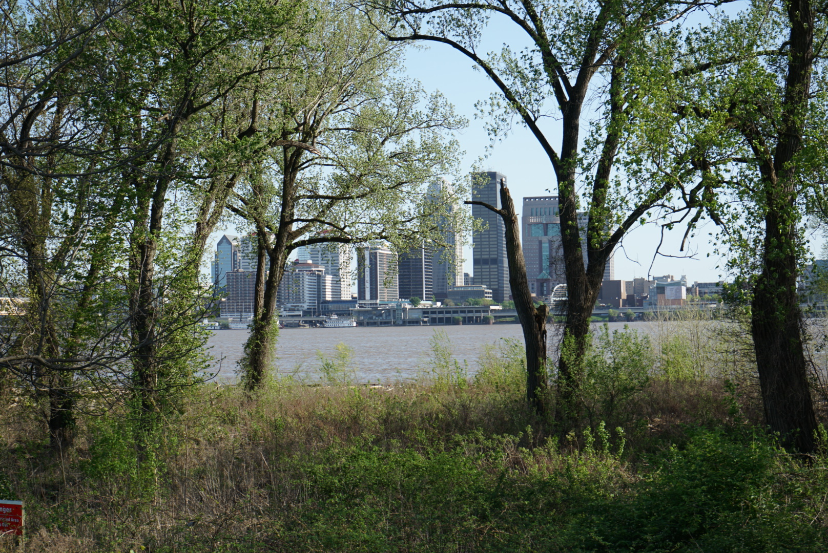 Louisville Skyline from the Falls of the Ohio Park